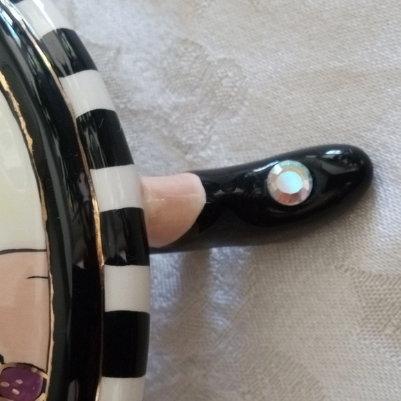 Set Whimsical Aunt Gertie Ceramic Sugar & Creamer SWAK Lynda Corneille New - Picture 14 of 15